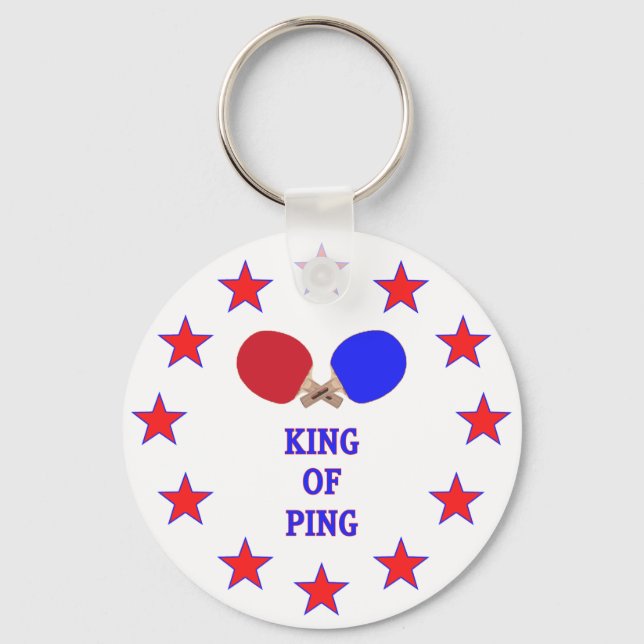 Kung i Ping Pong Nyckelring (Framsida)