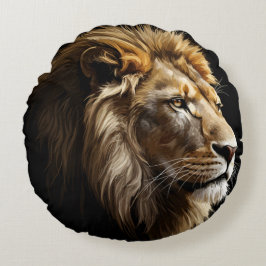 Kung i Savannah Glossy Rund Kudde