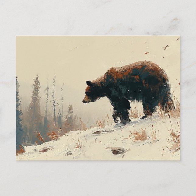 Kung i skogen vykort (Framsida)