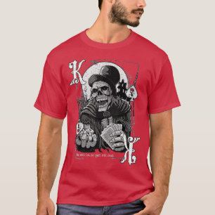 Kung i Spader Gambling Reaper - Vintage Poker Des T Shirt