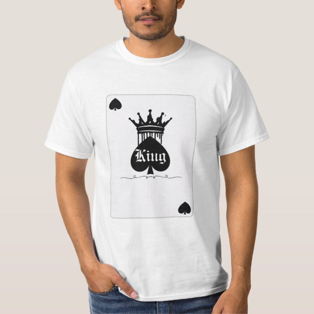Kung i spader t shirt (Framsida)