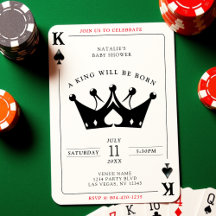 Kung i Spades Casino Poker Card Boy Shower