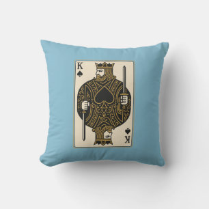 Kung i Spades - Regal Black & Guld Kudde