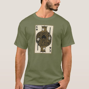 Kung i Spades - Regal Black & Guld T Shirt