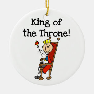 Kung i Throne Julgransprydnad Keramik