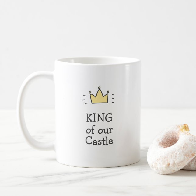 KUNG i vår Castle Cute Fars dag/Pappa Kaffemugg (Med munk)