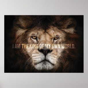Kung i världen - Lejona framgångar i fråga om moti Poster