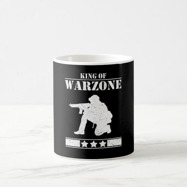 Kung i Warzone Gamer-spel Kaffemugg (Center)