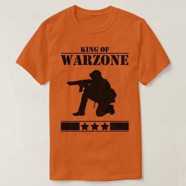 Kung i Warzone-spel T Shirt (Design framsida)
