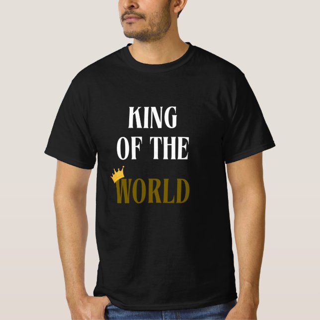 Kung i World Gld Manar T-Shirt (Framsida)