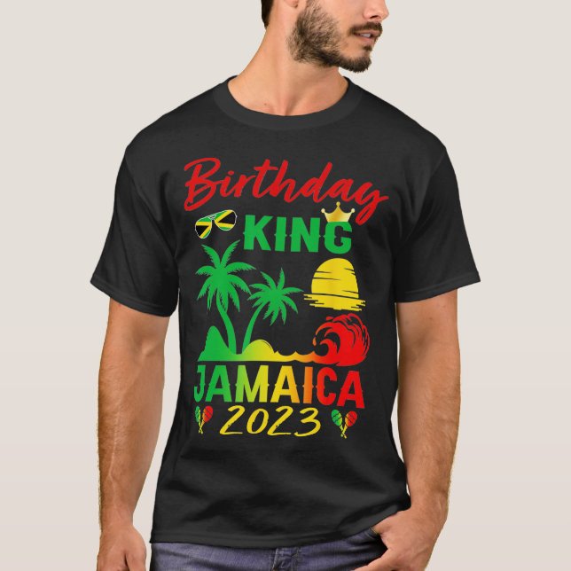 Kung Jamaica 2023 Jamaican Vacation Resa T Shirt (Framsida)
