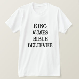 Kung James Bible Believer Christian Faith Light T Shirt