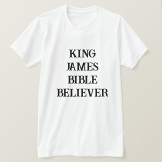 Kung James Bible Believer Christian Faith Light T Shirt
