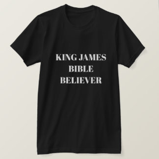 Kung James Bible Believer Mission Black T Shirt