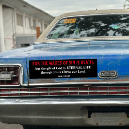 Kung James Bible Romans 6:23 Gospel Christian Bildekal