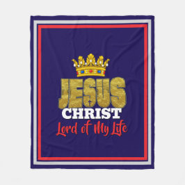 Kung Jesus är Herren för mitt livs kristna Fleecefilt
