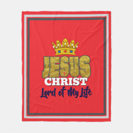 Kung Jesus är Herren för mitt livs kristna Fleecefilt