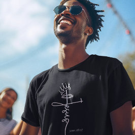 KUNG JESUS Christian Manar Kortärmad Mörk T Shirt