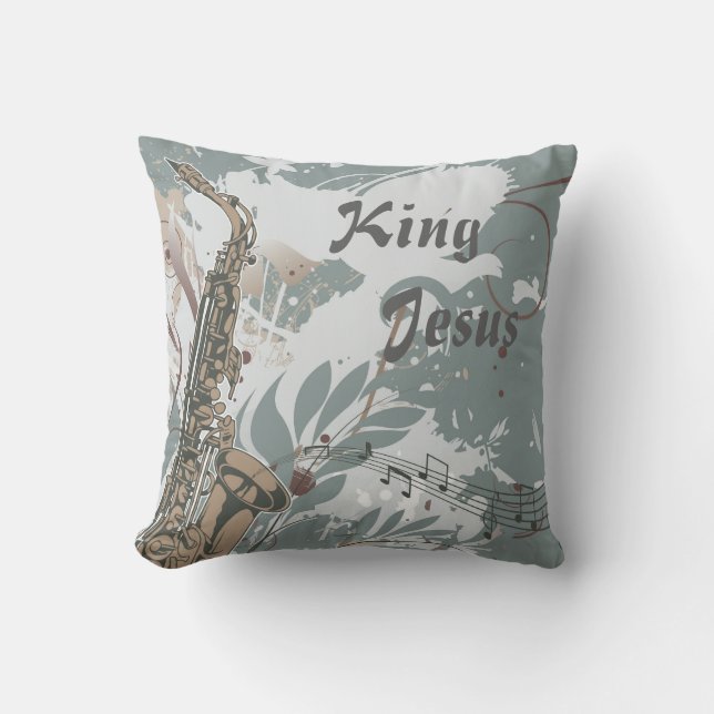 Kung Jesus Decorative Pillow Kudde (Framsida)