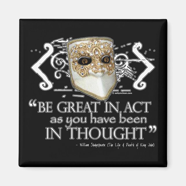 Kung John Quote Magnet (Framsidan)