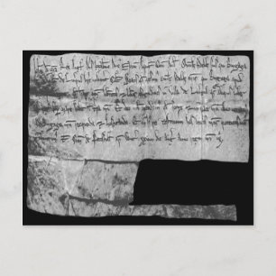Kung John’s Brev Patent for Liverpool, 1207 Vykort