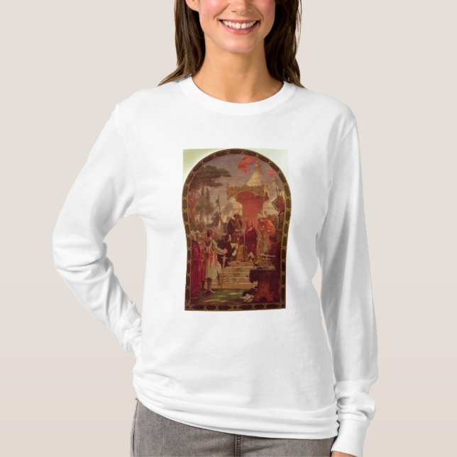 Kung John som beviljar magnaen Carta i 1215, 1900 T-shirt (Framsida)
