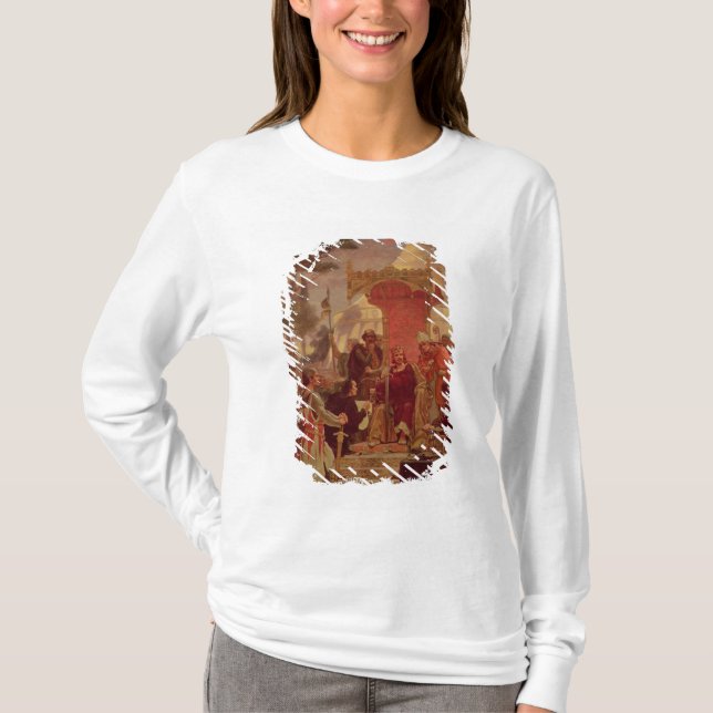 Kung John som beviljar magnaen Carta i 1215, 1900 Tee (Framsida)