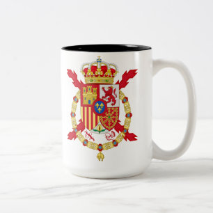 Kung Juan Carlos av Spanien Två-Tonad Mugg