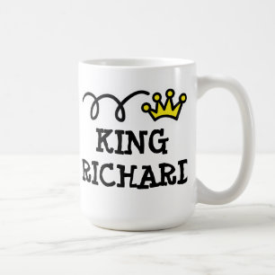Kung kaffe mugg med personlig namn