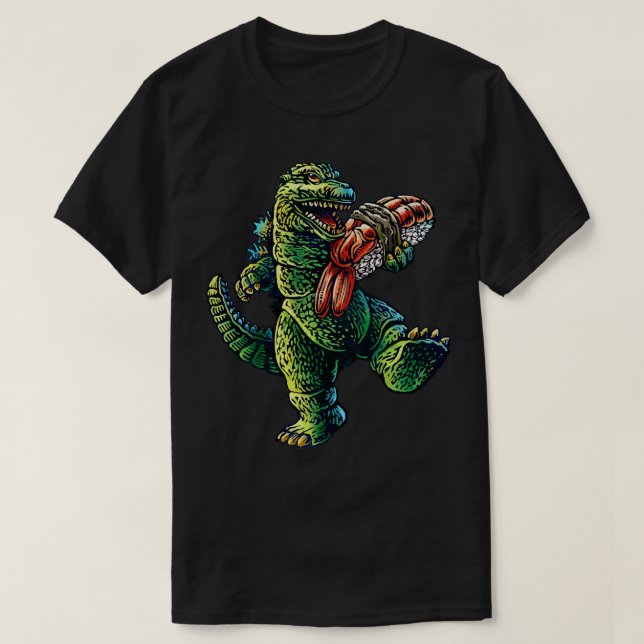 Kung Kaiju Sushi T Shirt (Design framsida)