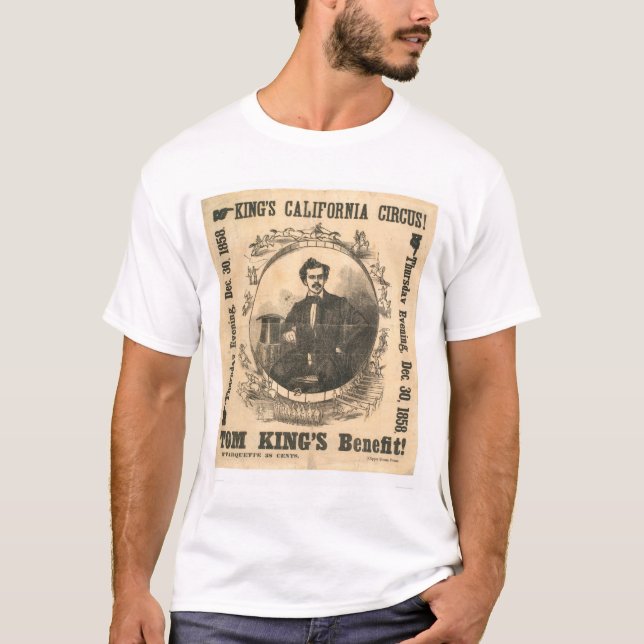 Kung Kalifornien cirkus (0804A) Tee Shirt (Framsida)