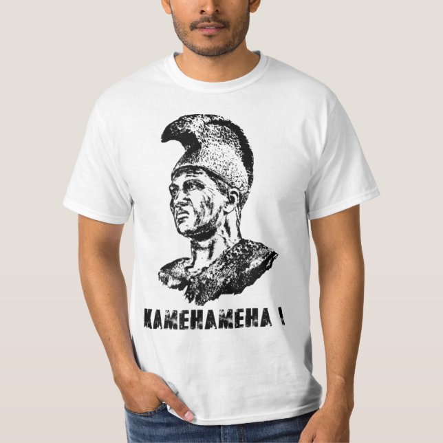 Kung Kamehameha I Hawaiiska IslandsTropical Paradi T Shirt (Framsida)