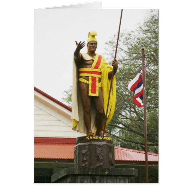 Kung Kamehameha Statue - kort (Framsidan)