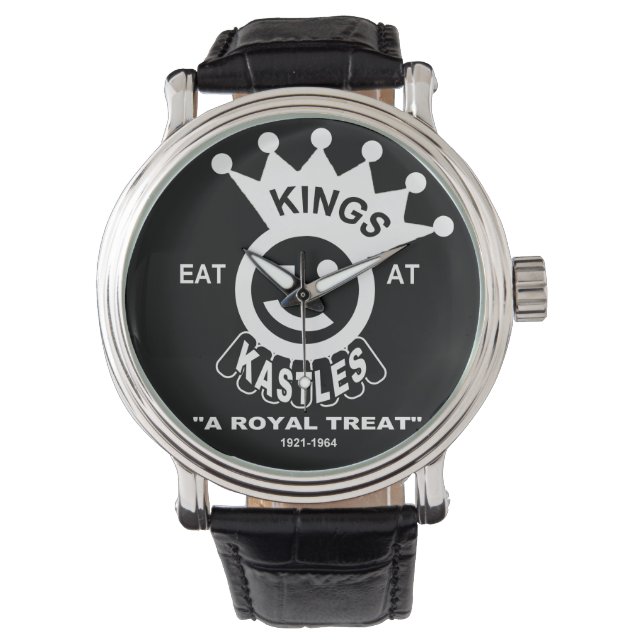 Kung Kastle Hamburgers, Chicago, IL Armbandsur (Framsida)