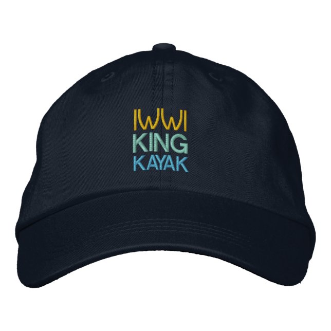 KUNG KAYAK-sockeln Broderad Keps (Framsida)