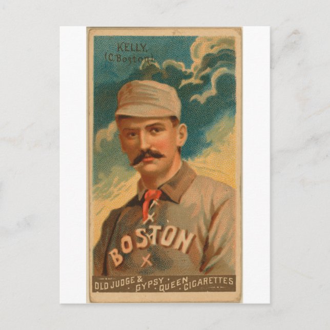 Kung Kelly, Boston Beaneaters Vykort (Framsida)