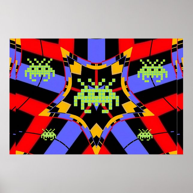 Kung kommer att invadera er nu! poster (Framsidan)