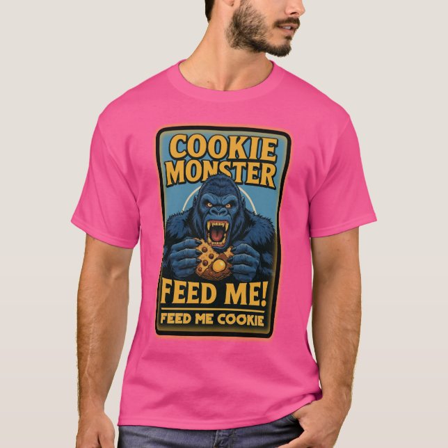Kung Kong Cookie Monster T Shirt (Framsida)