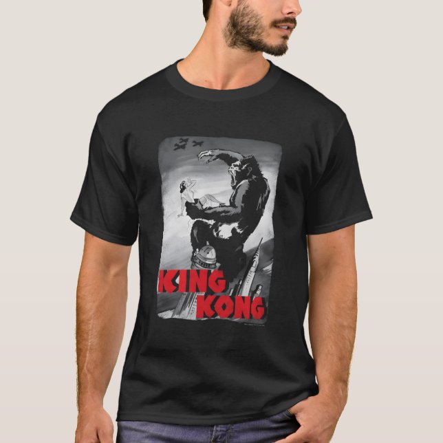 Kung Kong Flygplan T Shirt (Framsida)