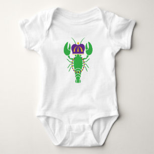 Kung Kräftor Mardi Gras Baby Bodykostym T Shirt