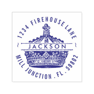 Kung Krona Self-Inking Returadress Frimärke Självfärgande Stämpel