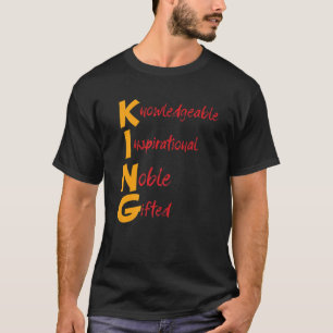 Kung kunniga inspirationshärdliga Noble presentera T Shirt