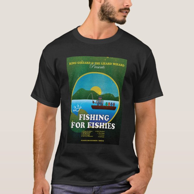 Kung-kustfiske efter fisk i klassiskt skick t shirt (Framsida)