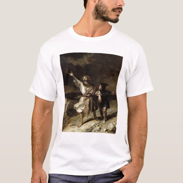 Kung Lear och dumbommen i stormen Tee Shirt (Framsida)