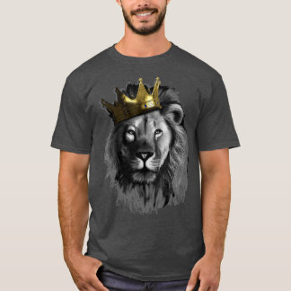 Kung Lejon med Krona Street Art T Shirt