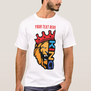 Kung Lejon – Royal Styrka Kraft Djur Design T Shirt