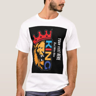 Kung Lejon – Royal Styrka Kraft Djur Design T Shirt