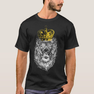 Kung Lejona Krona Toppen Kung för Jesus Chr T Shirt