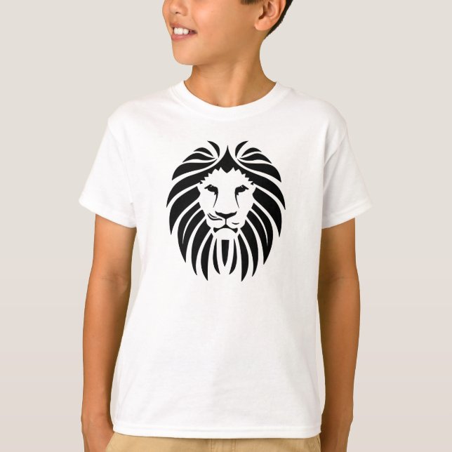 Kung Lejonare i svart T Shirt (Framsida)
