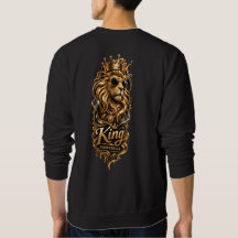 Kung Lion Kron Sweatshirt – Djärv Royal Manlig